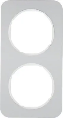 Image de Berker 10122174 Cadre alu/blanc polaire Berker R.1