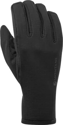 Schwarzer Fingerhandschuh "PROTIUM GLOVE" von Montane; geeignet für Outdoor-Aktivitäten.