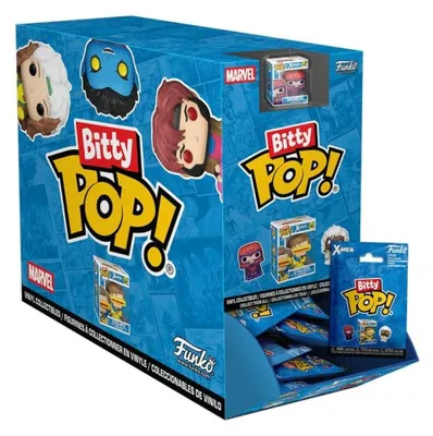 Produktbild von Funko FK91397 - X-Men Bitty POP! Single Vinyl Figuren Display (32) PDQ 2,5 cm - Neu