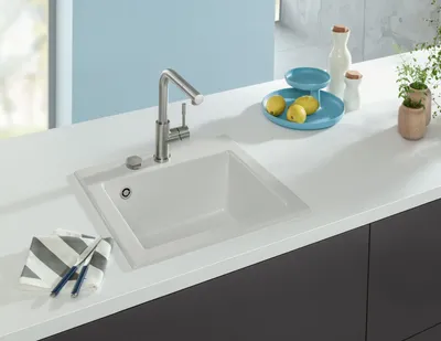Produktbild von Villeroy & Boch Keramikspüle 331502R1, Subway 50 S Einbauspüle - inkl.