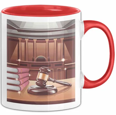 Produktbild von Gerichtsschreiber Tasse Geschenk Lustige Geschenkidee Spruch Für Gerichtspersonal (Rot)