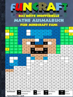 Produktbild von Funcraft - Das beste inoffizielle Mathe Ausmalbuch für Minecraft Fans