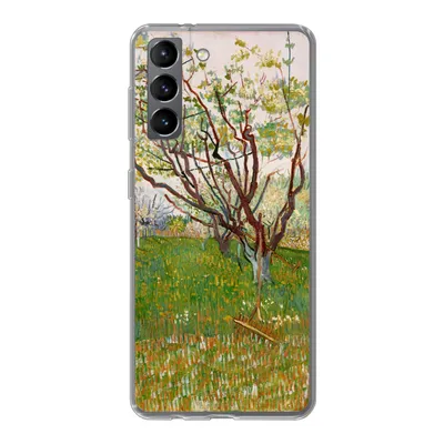 Produktbild von MuchoWow® Handyhülle Schutzhülle Hülle für Samsung Galaxy S21 Blühender Obstgarten - Vincent van Gogh Silikon Softcase Handy Hülle - Softcase