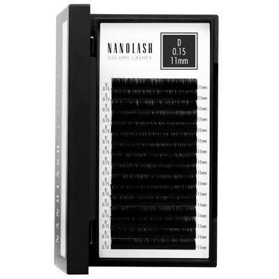 Productafbeelding van Wimpers voor Wimperextensions Nanolash 0.15 D 11mm
