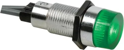 Produktbild von KONTROLL-LAMPE - RUND - GRÜN - 12 V - 13 mm