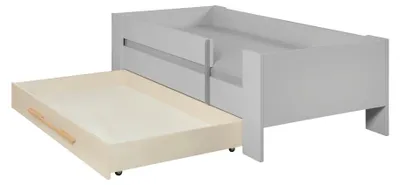 Produktbild von roba Unterbett Flexi Grow CM-3 - Bettschublade für Kinderbett - Basis für Set Kids mit Absturzsicherung - Dekorativer Holzgriff - Cashmere