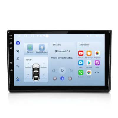 Zdjęcie produktu dla 9" Radio Samochodowe Android 128GB 2DIN Audi A4 B6/B7 WiFi 4G LTE Wireless CarPlay Auto Nawigacja GPS FM DSP