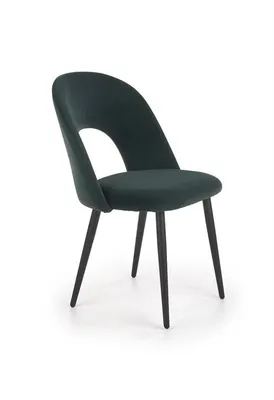 Obrázok produktu pre Halmar Jedálenská stolička K384 - tmavozelená / čierna