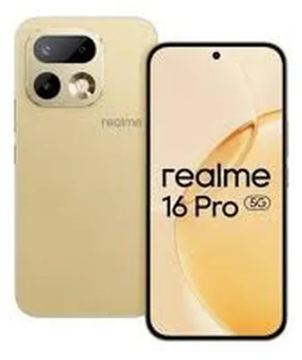 Zdjęcie produktu dla realme 16 Pro, 17,3 cm (6.8"), 1280 x 2800 px, 8 GB, 256 GB, 200 MP, Złoto