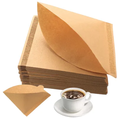Kaffeefilterpapier Größe 1, 200 Stück, ungebleicht, Kegelform
