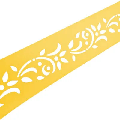 Immagine prodotto di Pannello frangivista con strisce laser, recinzione, , decoro floreale giallo, dimensioni 2,55 metri
