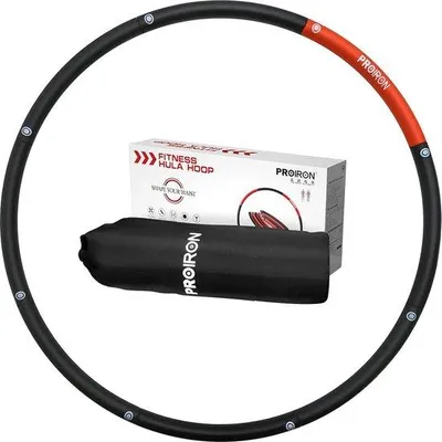 Productafbeelding van Famanu Fitness Hula-Hoop, 12/18 kg, met schuimvulling - 73-98 cm - Mogelijkheid om extra gewichten toe te voegen