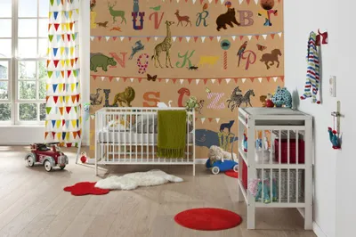 Produktbild von Komar Vlies Fototapete "T wie Tiger", bunt, 250 x 250 cm; V5-782