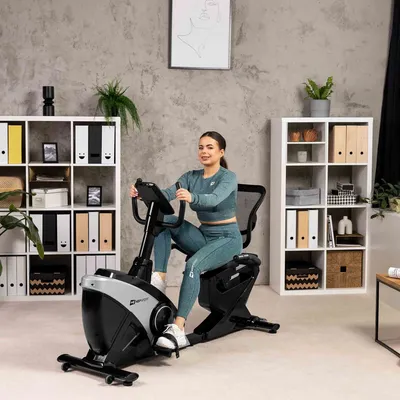 Produktbild von HOP SPORT® Liegeergometer für Zuhause mit 16 verstellbaren Widerstandsstufen, Leise Liegerad Heimtrainer mit Smart Bluetooth APP, Großer Bequemer Sitz