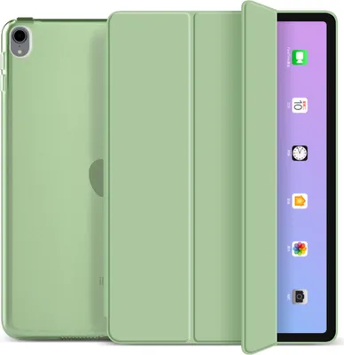 Produktbild von Schutzhülle für Apple iPad 12th 11" (A18) / iPad 11th 11" (A16) / iPad 10 10.9" Generation (2026/2025/2022) Smart Cover Etui Tasche Hülle - OLIVE GRÜN