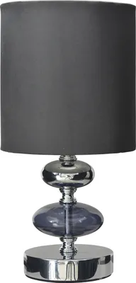 Produktbild von Näve Stoff - Tischleuchte Loni - Metall, Glas, Textil - anthrazit, chrom; 3098197