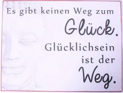 Metall-Wandtafel mit Spruch, 26,5x35 cm, rechteckig