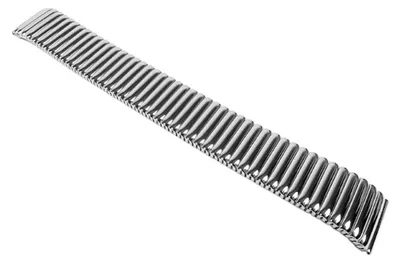 Produktbild von Flex Uhrenarmband Edelstahl Zugband Silbern glänzend 22853S, Stegbreite:18mm