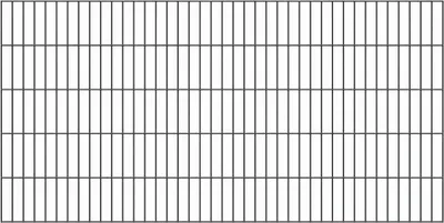 Produktbild von Doppelstab-Gittermatte, Typ 6/5/6, ohne Überstand, Breite 2000 mm x Höhe 1000mm, Farbe: anthrazit