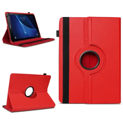 Produktbild von Schutzhülle für Samsung Galaxy Tab A6 10.1 2016 2019 Tablet Hülle Tasche DrehbarFarben:Rot
