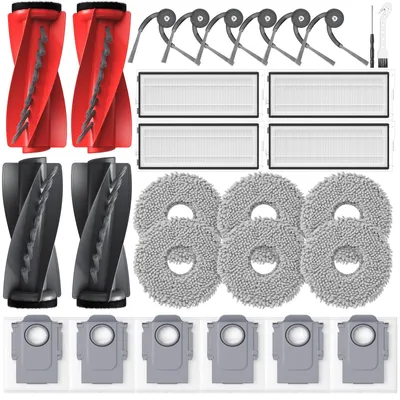 Produktbild von 25-teiliges Zubehörset für Roborock QV-Serie mit Bürsten, Filtern und Wischpads