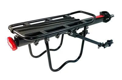 Produktbild von Gepäckträger MTB verstellbar für Sattelstütze Mountainbike Fahrrad Aluminium
