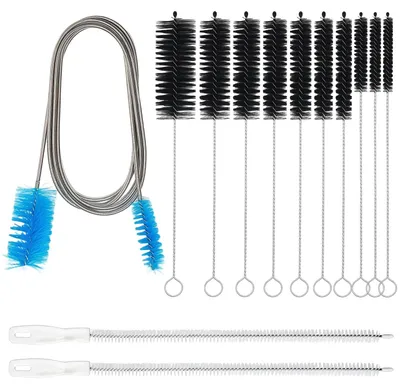 Produktbild von Famanu Reinigungsborstel Set 13-teilig - 10 kleine Reinigungsbürsten, 1 Aquariumsschlauchbürste, 2 Rohrreinigungsbürsten