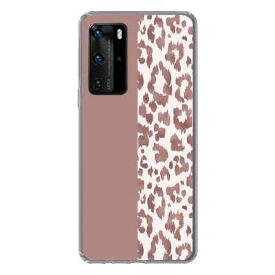 Produktbild von MuchoWow® Handyhülle Schutzhülle Hülle für Huawei P40 Pro Tiermuster - Rosa - Tiere Silikon Softcase Handy Hülle - Schutz