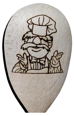 Produktbild von Holzlöffel, inspiriert vom Küchenchef, Geschenk