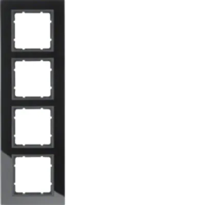 Produktbild von Berker 10146616, Anthrazit, Schwarz, Schraubenlos, Berker, Matte, 1 Stück(e)