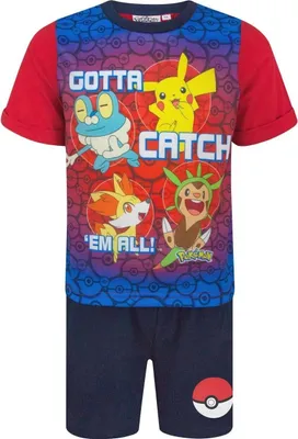 Obrázok produktu pre Pokémoni - "Musíme ich chytiť všetkých!" Pyžamo s kraťasmi pre chlapcov NS8486 (104) (Viacfarebné)