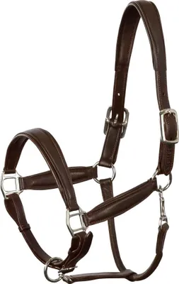 Produktbild von Kieffer Lederhalfter Stallhalfter Ultrasoft braun Leder chrom, Größe Pferd:Warmblut