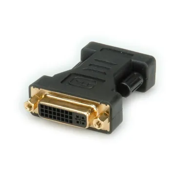 Obrázek produktu pro ROLINE DVI-VGA Adapter, VGA, DVI-I, Černá