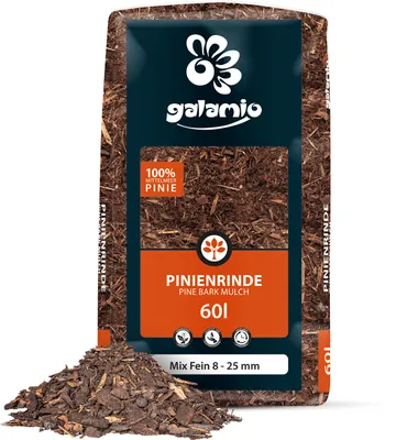 Produktbild von Galamio Rindenmulch Pinie Mix Fein 60l