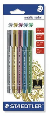 Produktbild von STAEDTLER Set Metallic Permanent Marker 5 Stück