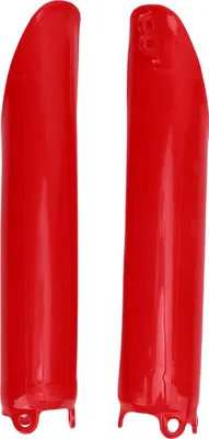 Immagine prodotto di 1 paio di protezioni forcella anteriore Rosso Moto Dockd Dollsumtektor sostituzione per CR125 CR250 CR500 1993-2007