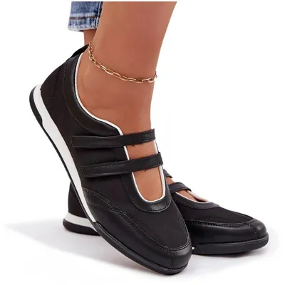 Produktbild von Sportliche Damen Ballerinas Mit Riemen Schwarze Farvessa 39