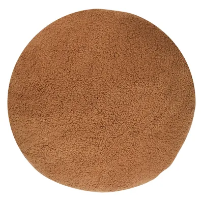 Produktbild von Kissen - Hellbraun - Ø 43 cm - Teddyfelloptik