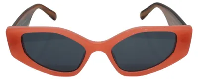 Produktbild von Cateye Sonnenbrille Vintage Look Eckig Schwarz Getönt Damen Oversized breite Katzenaugen Gestell in Orange Luxxada ®