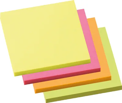Immagine prodotto di Soennecken sticky note 5836 75x75mm color neon 4x100fogli 4 pezzi/confezione.
