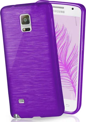 Produktbild von moex® Brushed Case kompatibel mit Samsung Galaxy Note 4 - Hülle aus Silikon, Lila