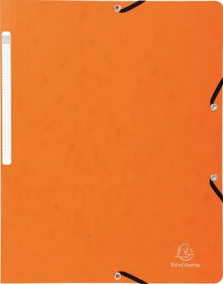 Image de Exacompta 50x Chemise à élastique sans rabat 355gm2 A4 Orange 55414E