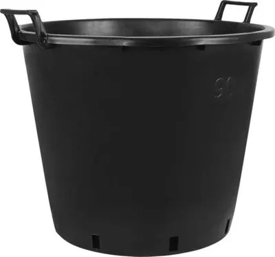 Produktbild von Pflanzcontainer mit Griff geli Kunststoff Ø 60 cm H 47 cm schwarz