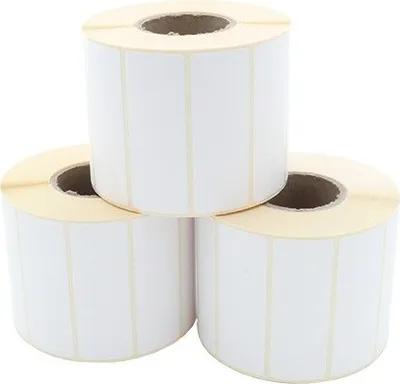 Produktbild von Etikettenrolle - Thermotransfer, 70 x 25mm, D93mm, Kern 40, 1500 Etiketten/Rolle, permanent