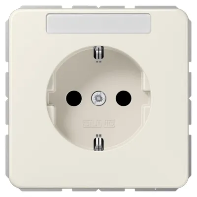 Produktbild von Jung SCHUKO-Steckdose 16A 250V mit Schriftfeld CD 1520 BFNA