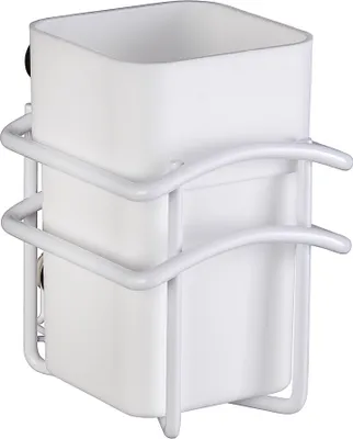 Produktbild von WENKO Zahnputz Becher Bürsten Halter Halter Bad Accessoires Classic Plus Weiß