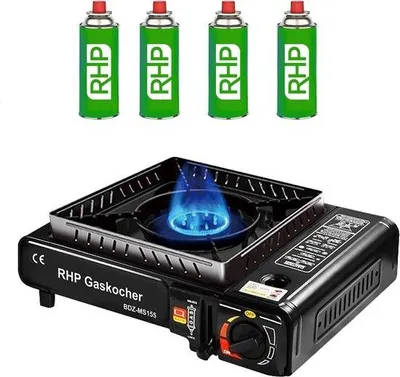 Image de Barbecue à gaz compact pour le camping et les voyages - Léger et maniable, avec 4 plaques