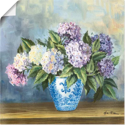 Produktbild von ARTland Poster Hortensien Größe: 30x30 cm