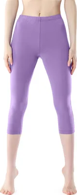 Image de Leggings 3/4 pour femme Bellivalini en viscose BLV50-204 (violet clair, M)