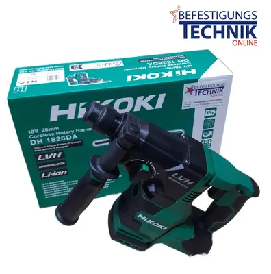 Produktbild von HIKOKI 18 Volt DH18DBL Akku Kombi Bohrhammer Meißelhammer DH1826DA W4Z SDS plus Basic